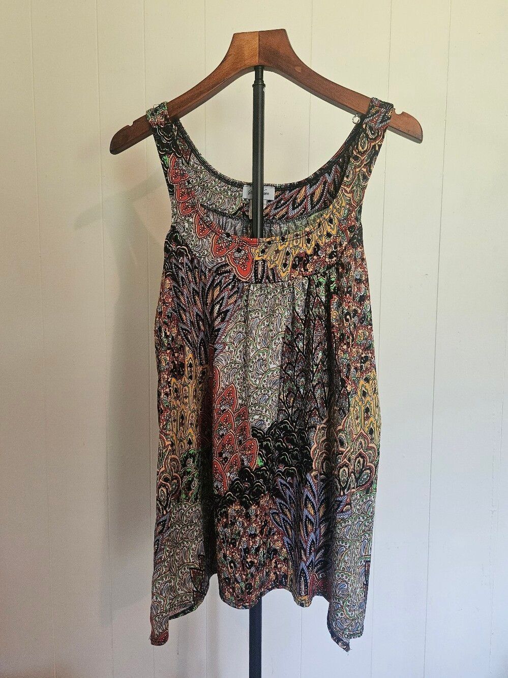 Star Vixen Multicolor Paisley Scoop Neck Tank Top Size 2X